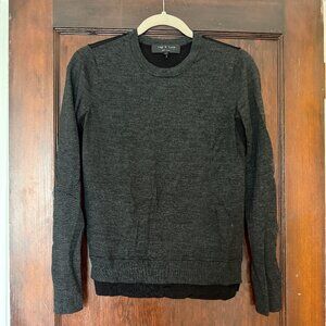 Rag & Bone Size M Sheer-Back Pullover